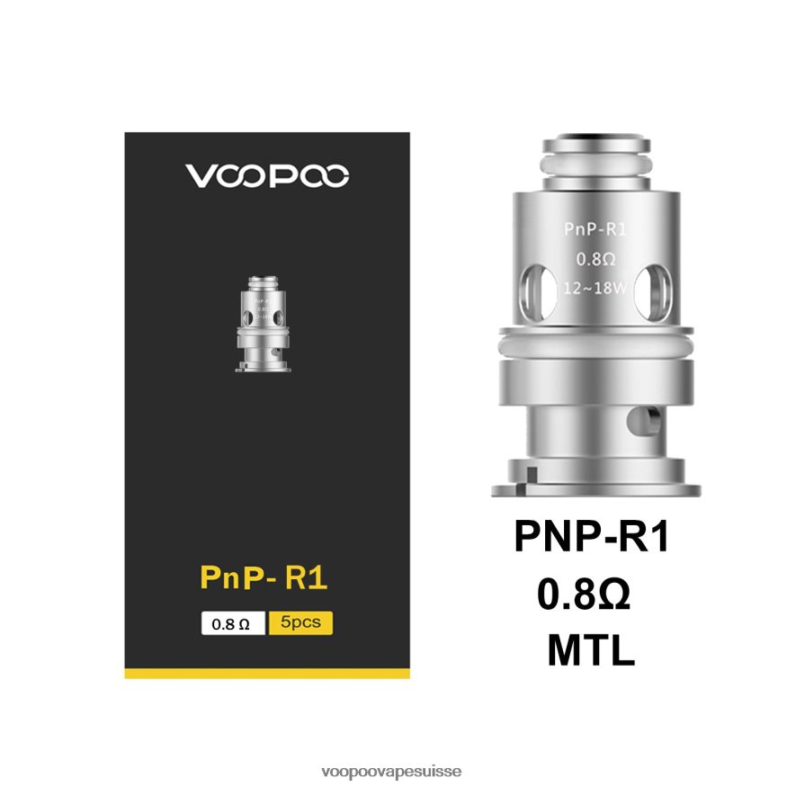 VOOPOO Prix Suisse - VOOPOO PNP bobines (5 pièces) pnp-r1 2R828J590