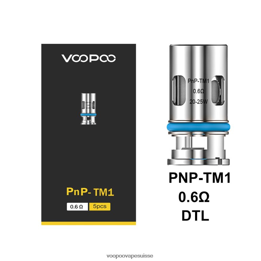 VOOPOO Vape Berne - VOOPOO PNP bobines (5 pièces) pnp-tm1 2R828J593