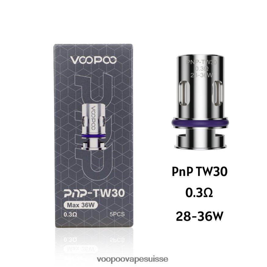 VOOPOO Vape Berne - VOOPOO PNP bobines (5 pièces) pnp-tw30 2R828J603