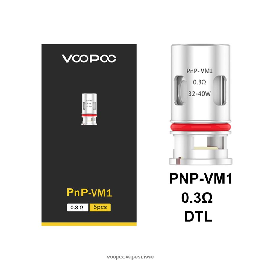 VOOPOO Vape Coil Suisse - VOOPOO PNP bobines (5 pièces) pnp-vm1 2R828J596