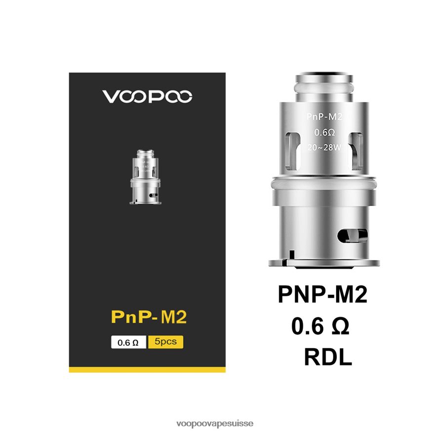 VOOPOO Vape Pen Suisse - VOOPOO PNP bobines (5 pièces) pnp-m2 2R828J589