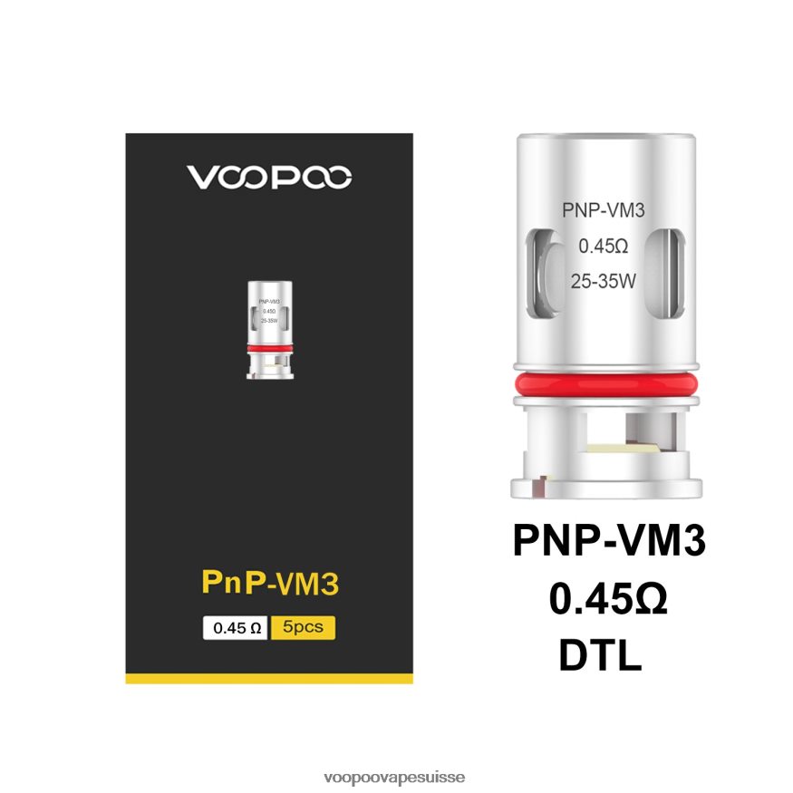 VOOPOO Vape Pods Suisse - VOOPOO PNP bobines (5 pièces) pnp-vm3 2R828J597