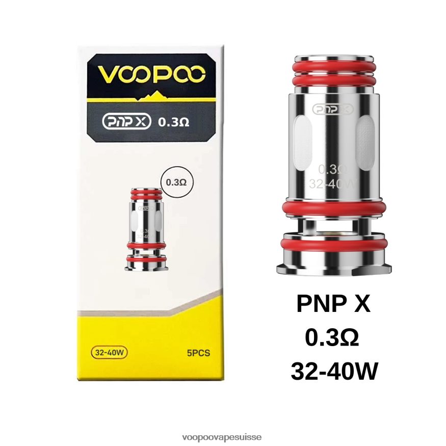 VOOPOO Vape Pods Suisse - VOOPOO PNP bobines (5 pièces) pnp x 0,3 ohm 2R828J607