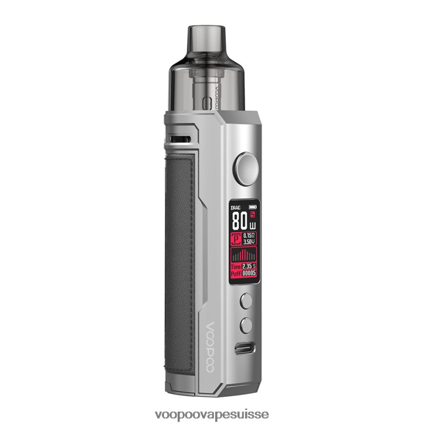 VOOPOO Prix Suisse - VOOPOO DRAG X kit de modules de dosettes argent et gris foncé 2R828J180